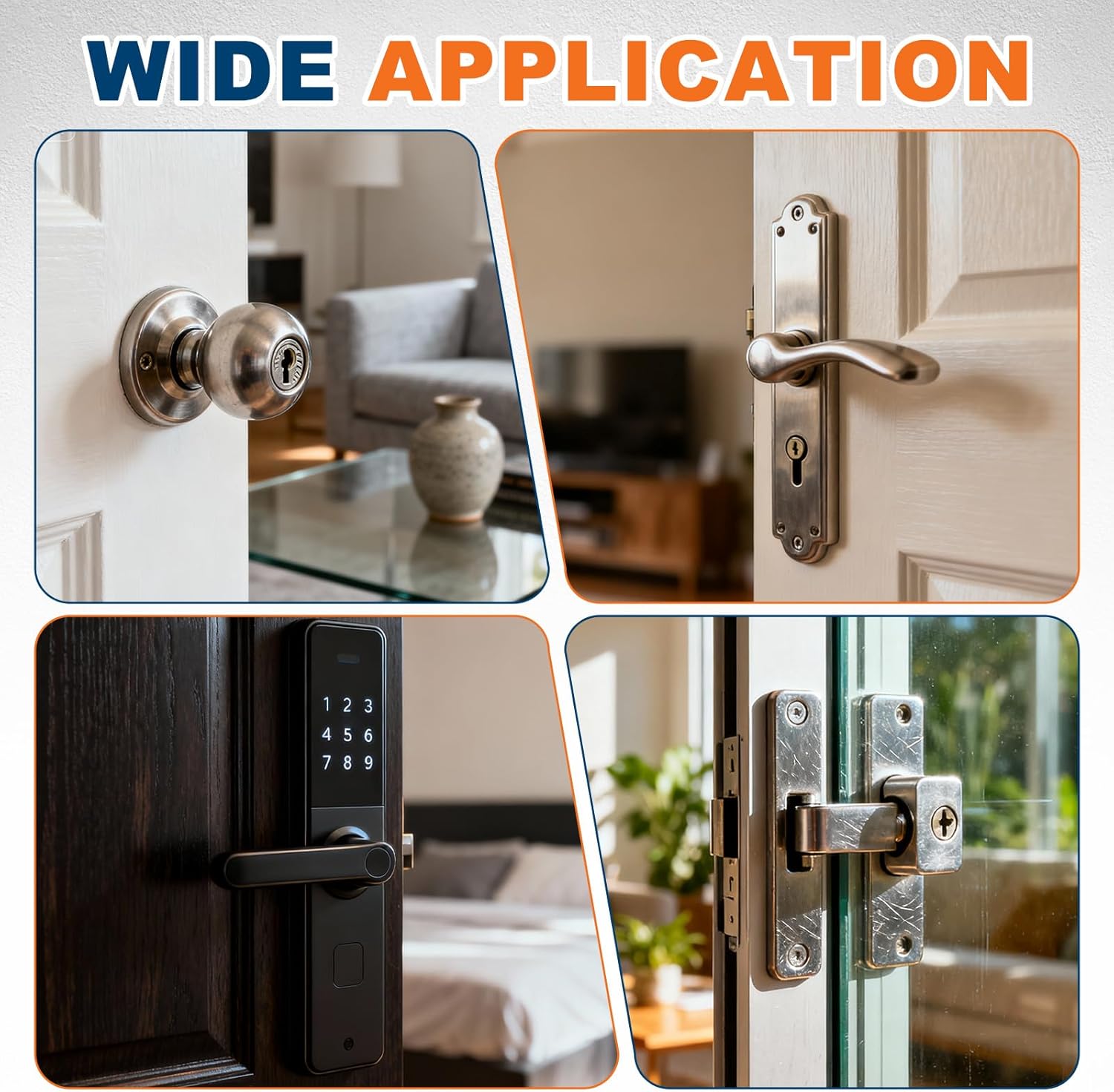 uxcell 4Pcs Door Knob Spindle, 90mm x 7mm Spare Door Handle Spindle Bar, Vintage Straight Knob Replacement Parts for Mechanical Locks, Silver Tone