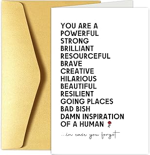 Funny Encouragement Card for Women, Affirmation Card, Motivational Card, New Job Card, Promotion Card, You Are An Inspiration of A Human In Case You Forgot