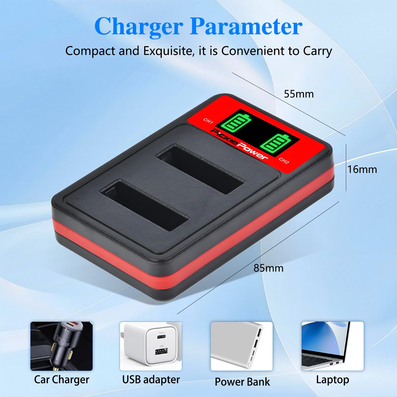 Canon G7x Battery Charger DSTE NB-13L NB13L Replacement Battery Or