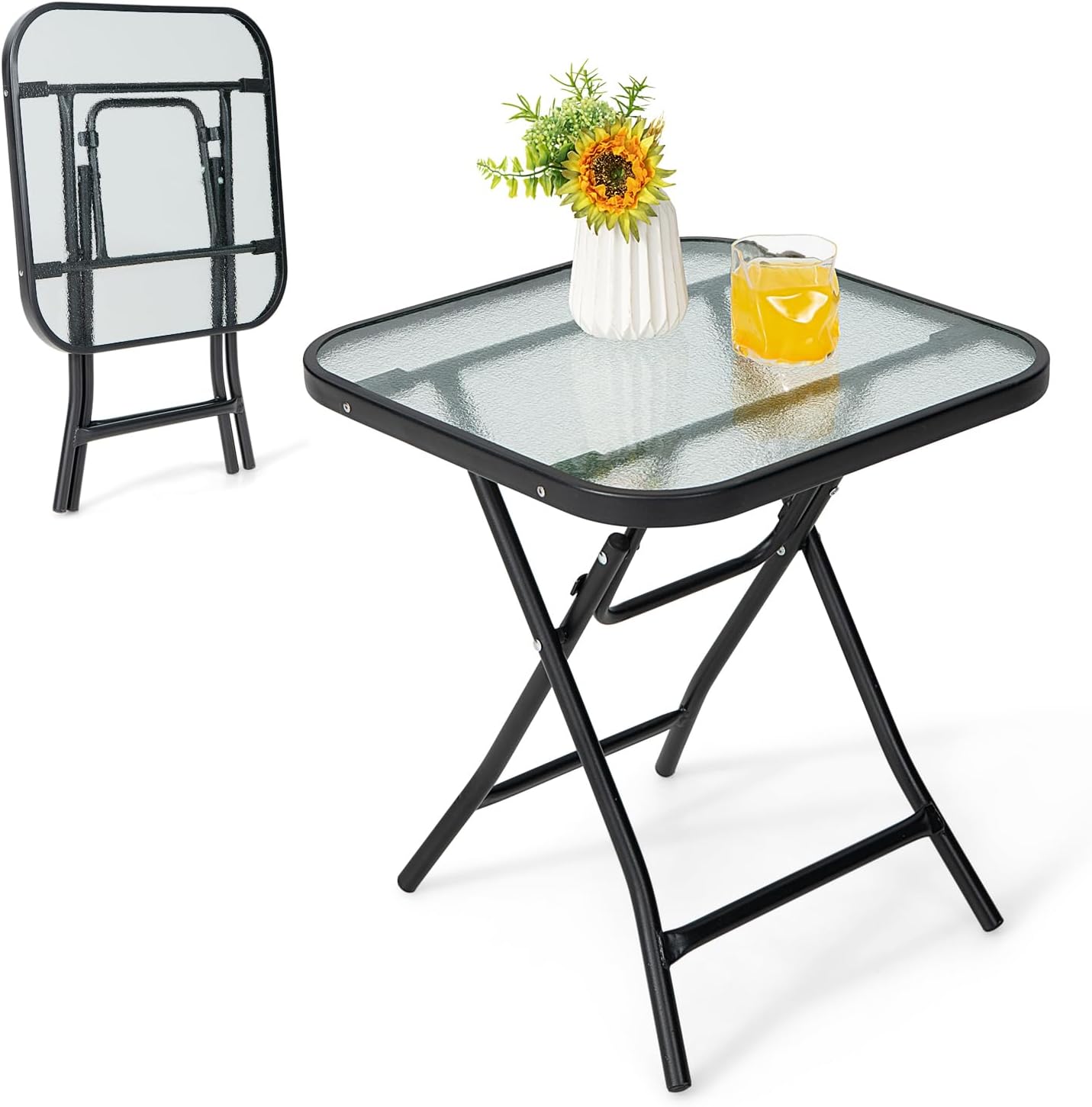 Ddasam Balkontisch Klappbar - Wetterfester Hängetisch Für Geländer 80x37cm