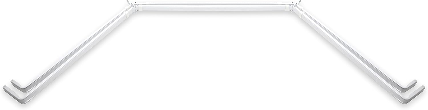 Rod Desyne Lockseam Double Bay Window Curtain Rod