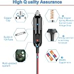 14V Power Adapter Compatible with NOCO GB70 GB150 GB250+ GB251+ GB500 GB500+ Genius Boost Ultra Safe Lithium Jump Starter Battery XGC4 XGC Power Supply Charger with Cigarette Lighter Charger Cable