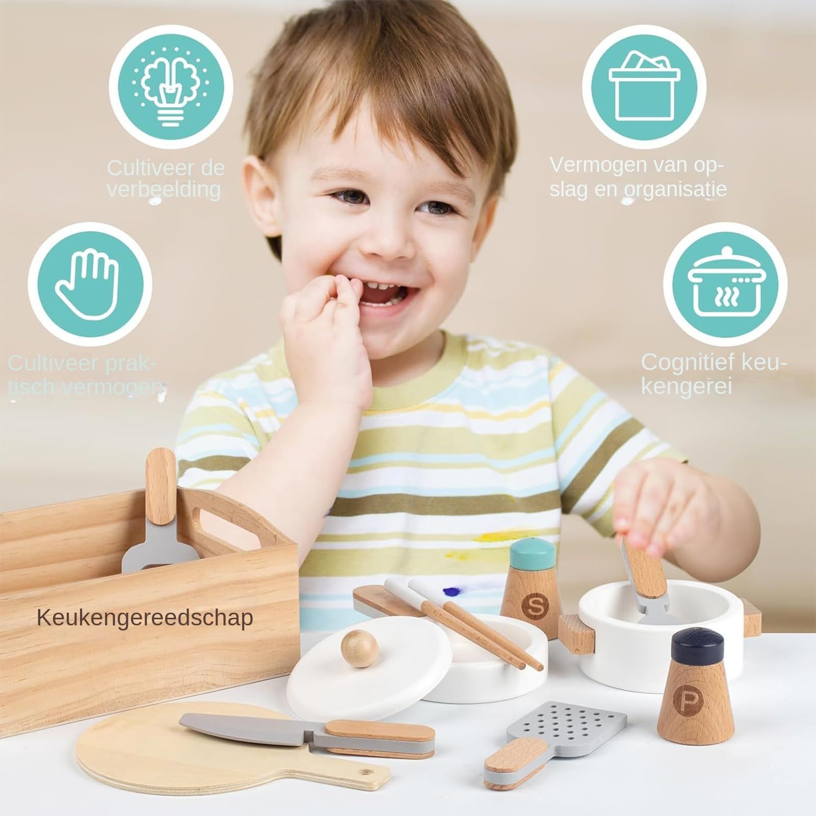 Giocattoli da cucina per bambini 10 pezzi realistici e sicuri gioco fai da