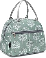 Vista 28 de Bolsa de almuerzo aislada FlowFly - Bolsa de asas organizadora para mujeres/hombres, Alpaca