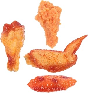 Yardwe Simulated Chicken Legs Wings Fake Chicken Food for Restaurant Party Decorations