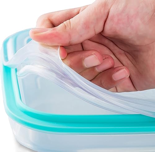 Miniatura 2 de Platino 100% silicona de grado alimenticio, sin plástico, plegable, apto para microondas, lavavajillas, respetuoso con el medio ambiente (aguamarina)