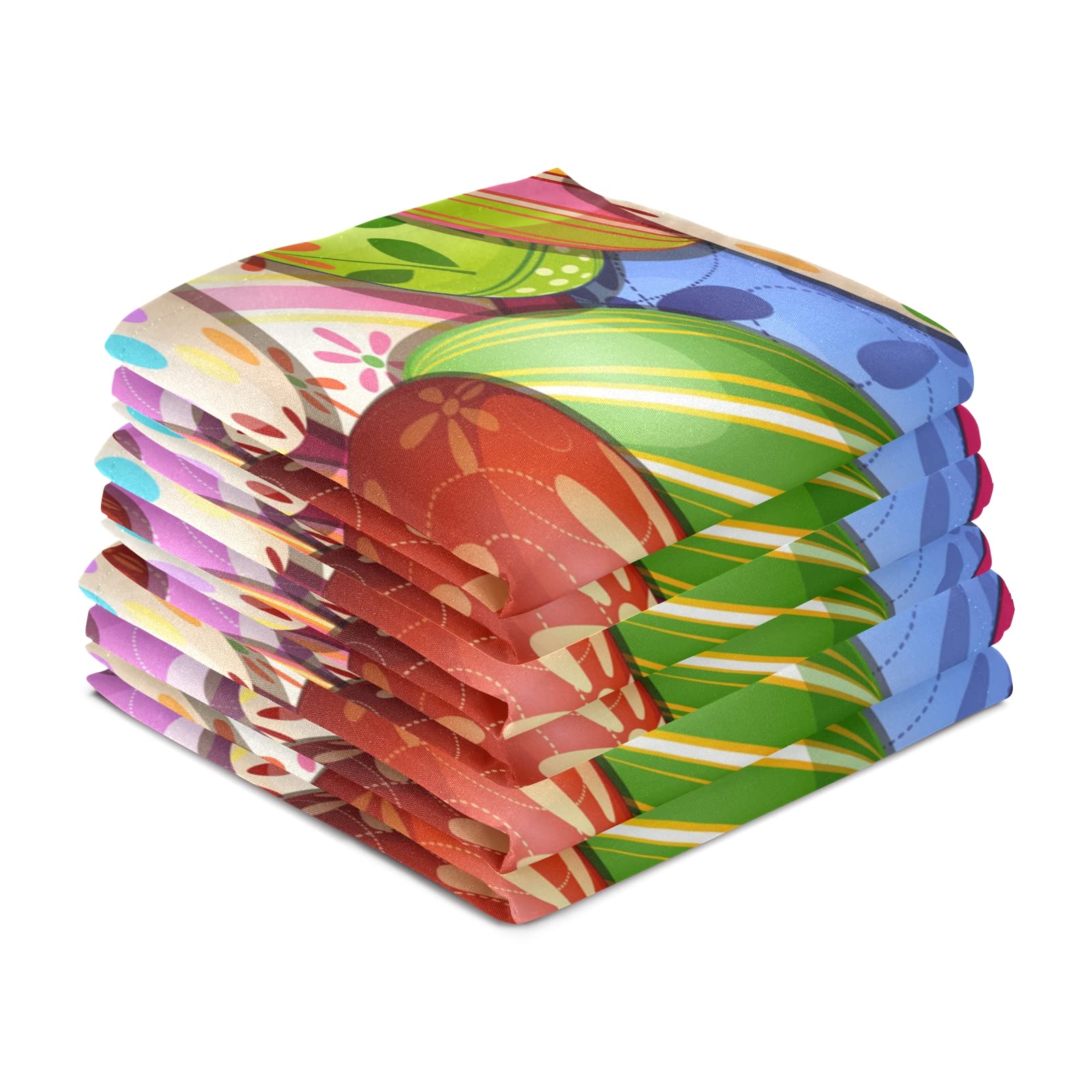 Xigua 4 Strofinacci Da Cucina A Tema Pasqua Con Uova - Assorbenti E Morbidi In Finto Cotone - 45,7x71,1 Cm - Asciugamani Riutilizzabili Per La Pulizia Rapida