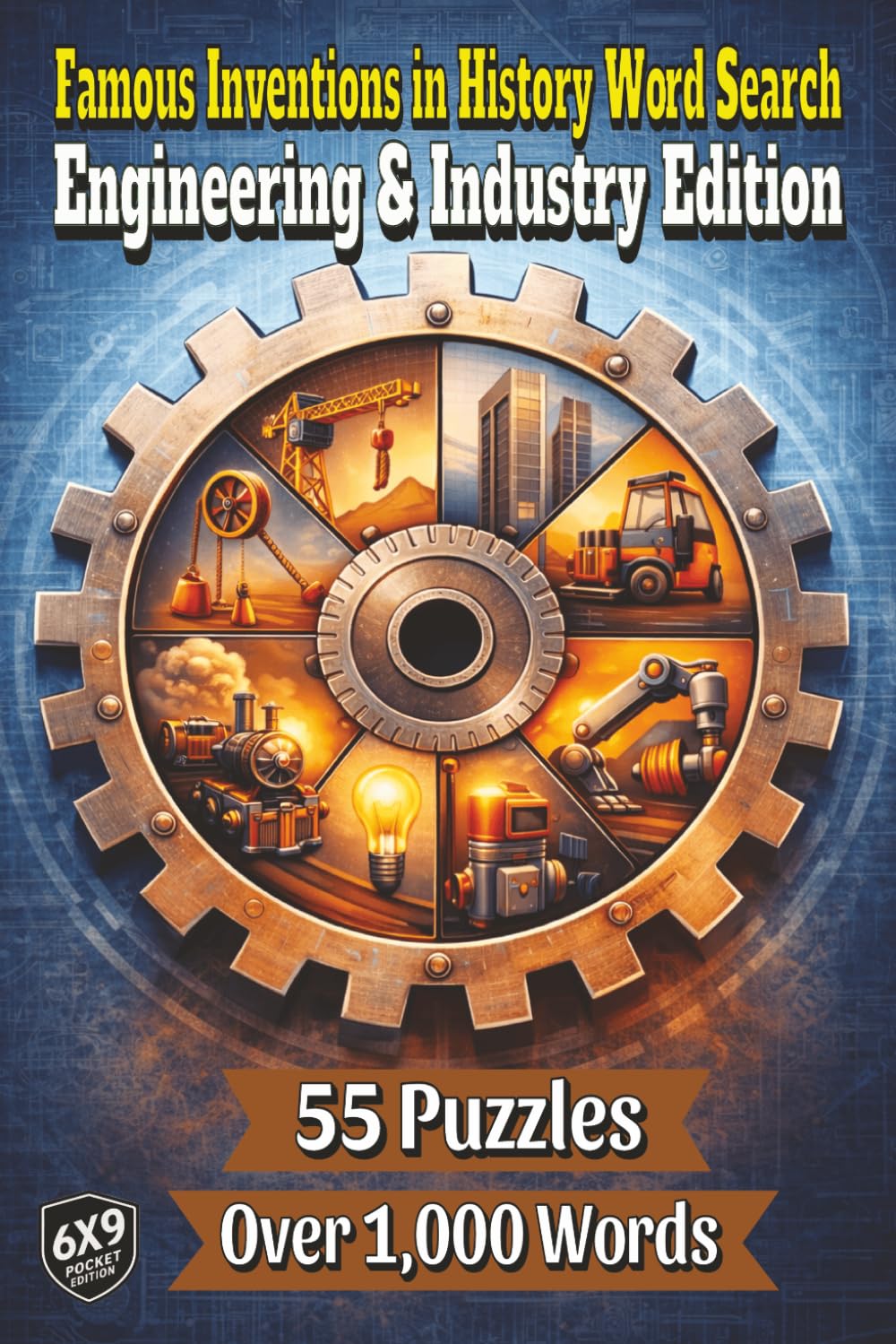 Famous Inventions in History Word Search: Engineering & Industry Edition: 55 Word Search Puzzles and Over 1,000 Words Featuring Engineering and Industrial Inventions That Built the Modern World