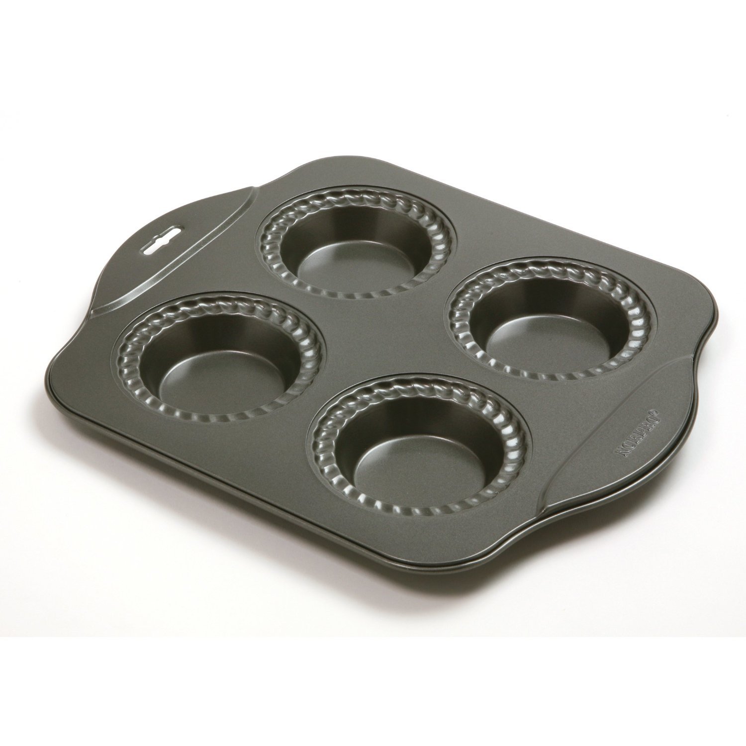 Norpro Nonstick Mini Pie Pan, 4 Cup, Black