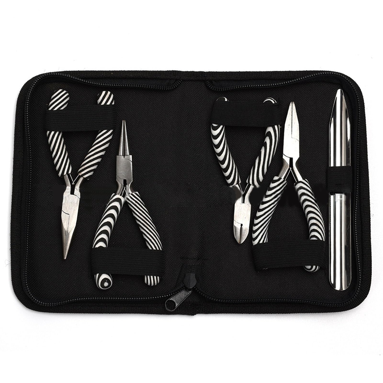 Buxuaaaa Jewelry Pliers, 5Pcs Jewelry Making Tools Kit Includs Needle-Nose, Round/Diagonal/Flat Nose Pliers For Jewellery Craft Making Including Needle