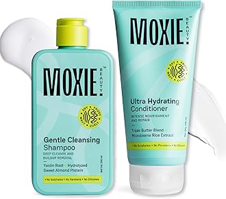 Shampoo and Conditioner Combo | Gentle Cleansing Shampoo 200 ml & Ultra Hydrating Conditioner 175 ml | Rinse & Shine Duo | Sulfate Free