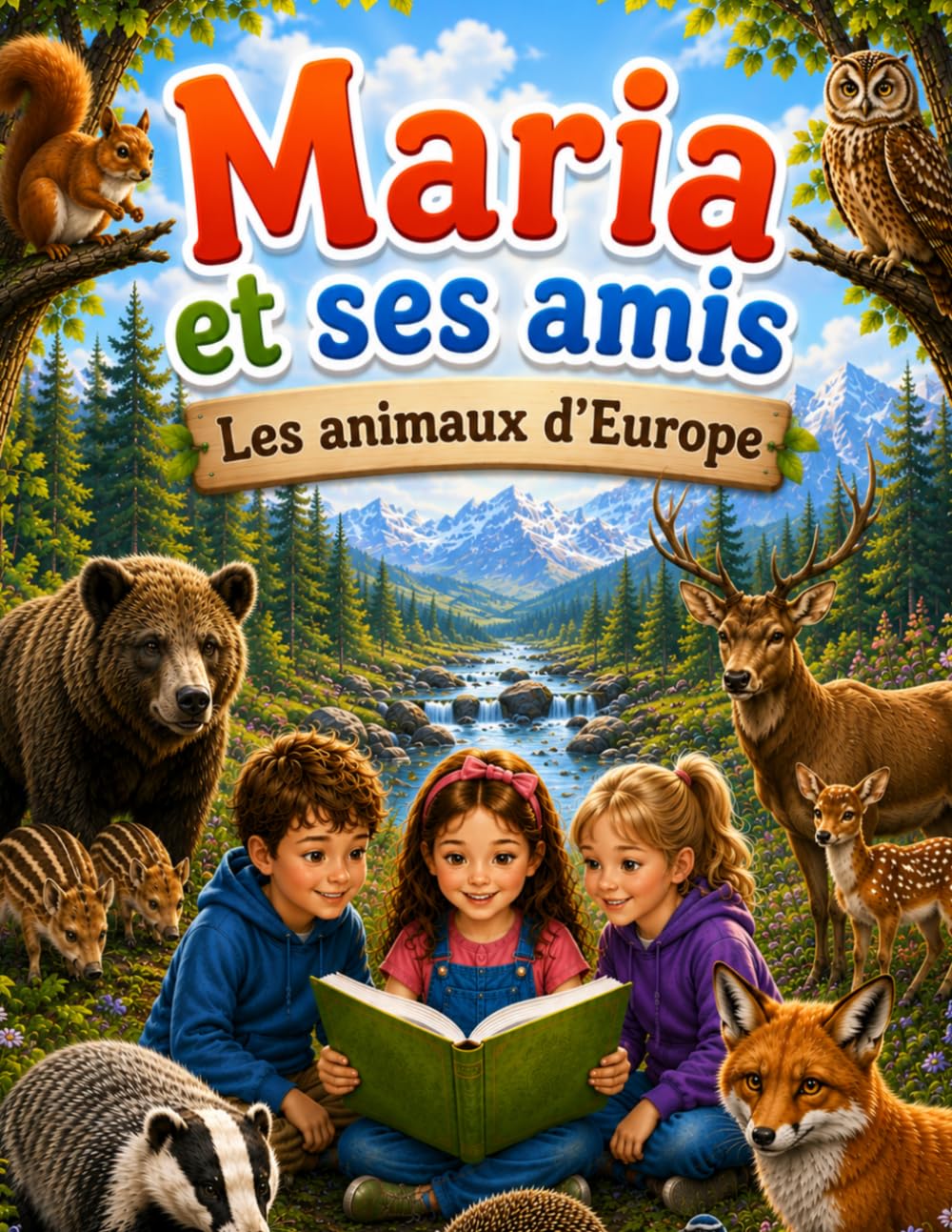 Maria et ses amis — Les Animaux d'Europe: Les animaux d’Europe : Découvrez les incroyables animaux d’Europe à travers des histoires, des faits ... la faune pour les enfants (Maria and Friends)