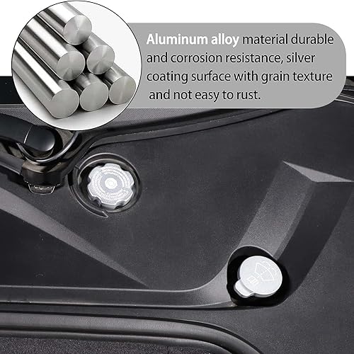 Miniatura 6 de Tapa de aceite del motor de aleación de aluminio, tapa del radiador, tapa de la lavadora, tapa del líquido de freno, cubierta compatible con