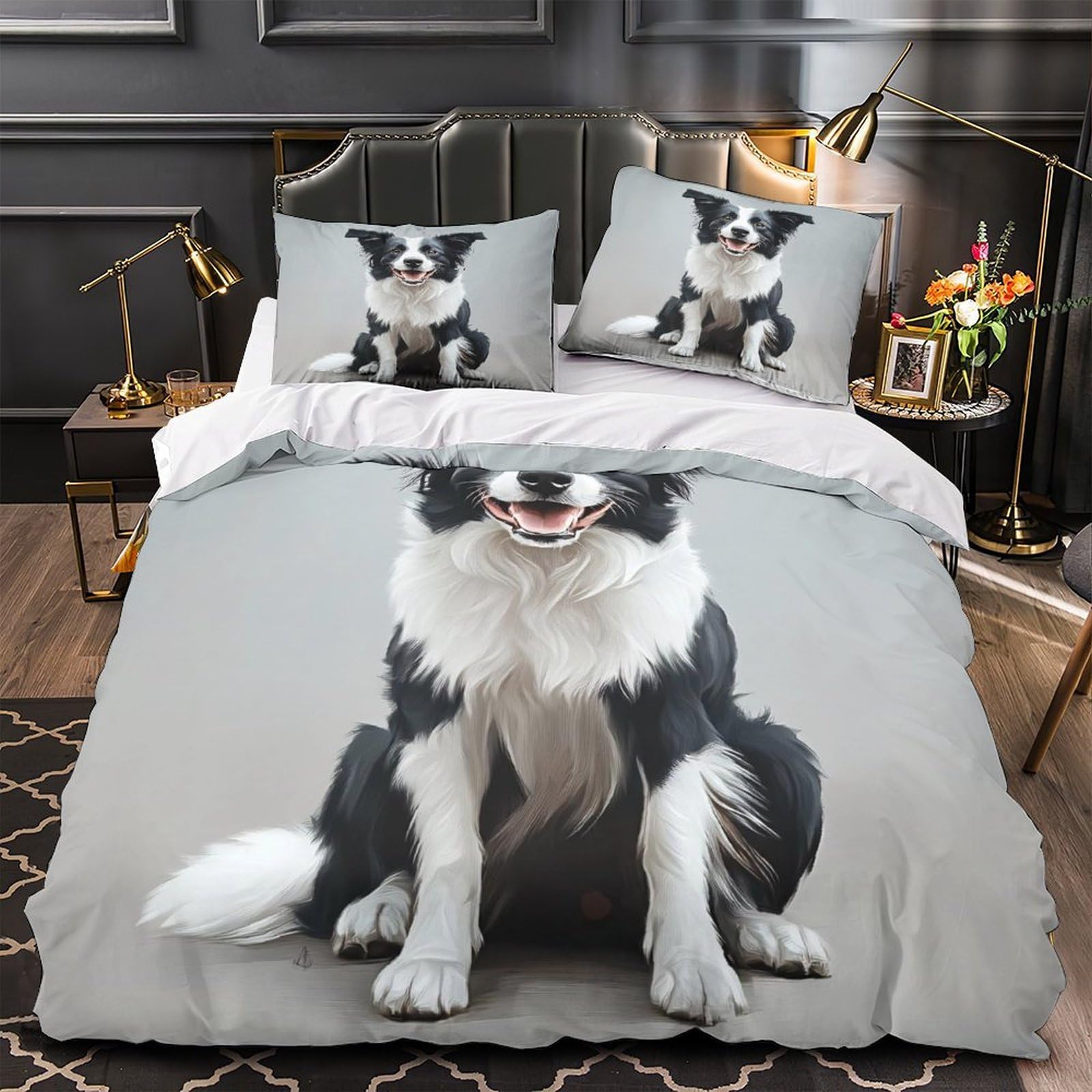 Housse couette hypoallergique pour hommes parure de lit super douce