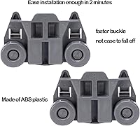 Vista 2 de Ken-more Elite - Piezas de repuesto para ruedas inferiores para lavavajillas Ken-more Elite (paquete de 4)