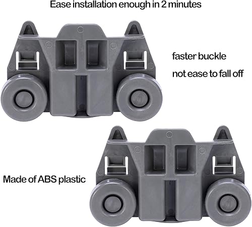 Miniatura 2 de Ken-more Elite - Piezas de repuesto para ruedas inferiores para lavavajillas Ken-more Elite (paquete de 4)