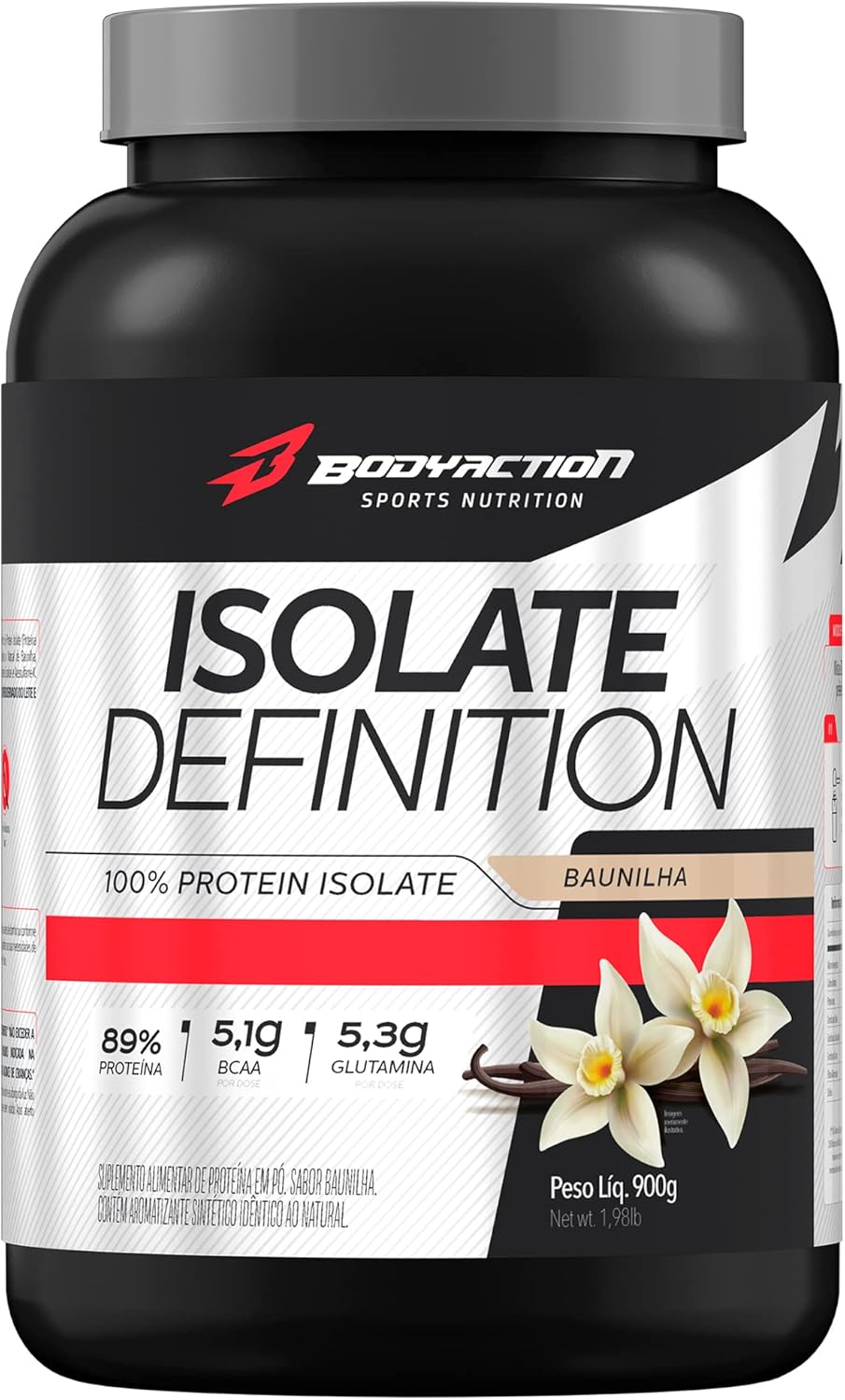 Whey Isolate Definition Baunilha, Body Action, 900g