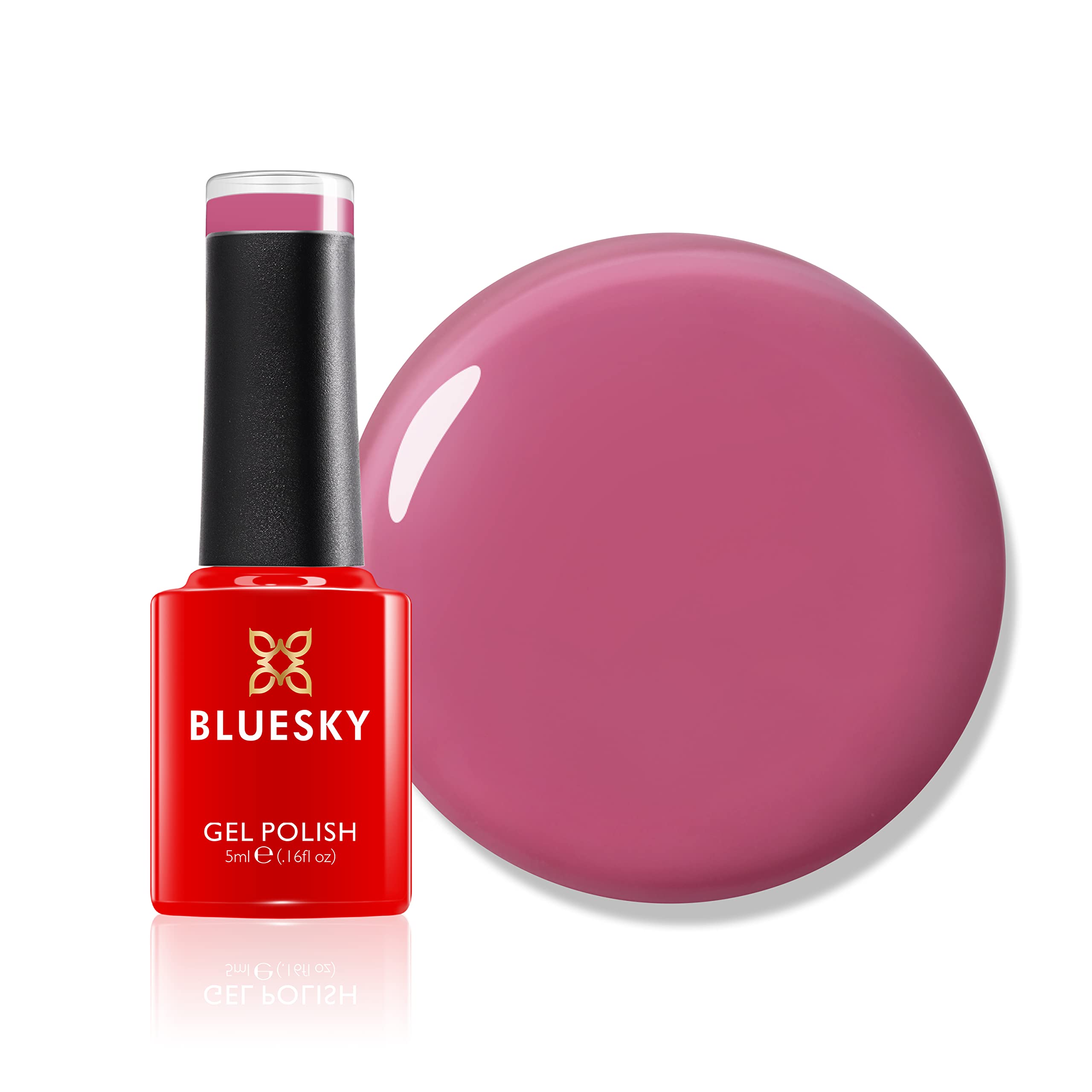BLUESKYGel Nail Polish, What It Takes, SS2311, Bright, Pink, Long Lasting, Chip Resistant, 5 ml Requires Drying Under UV LED Lamp