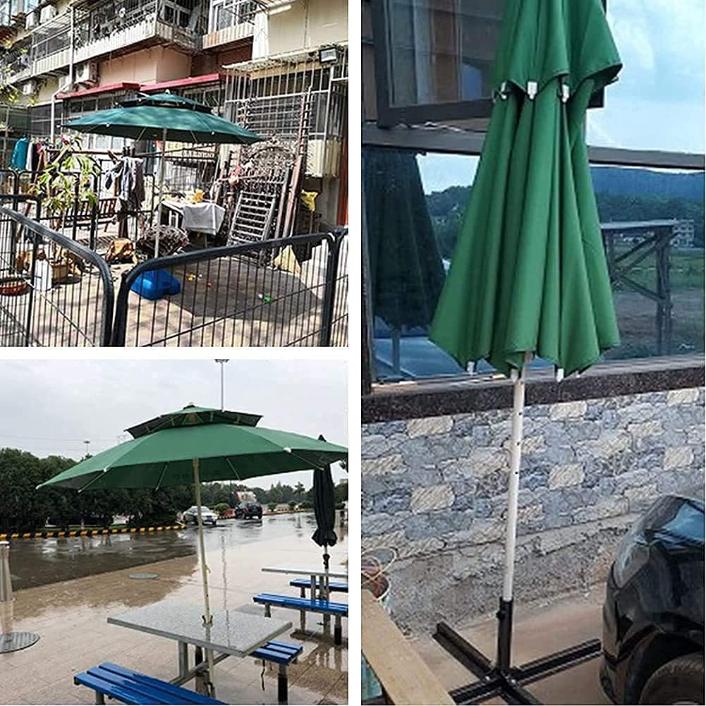 Gartenschirme Deluxe Double Top Terrassenschirm, Outdoor-Marktschirm, Sonnenschirm, Gartenschirm, Strandschirm Sonnenschirm