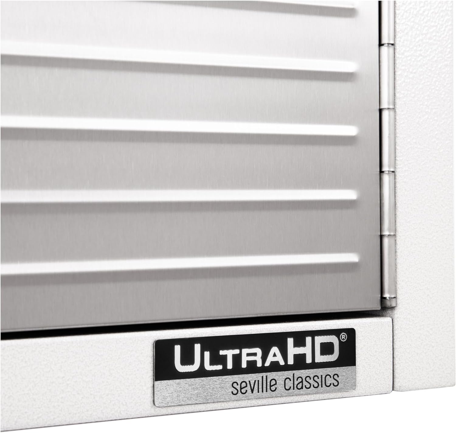 Seville Classics UltraHD Solid Steel Lockable Metal Storage Wall Cabinet Organizer, w/Adjustable Shelves for Garage, Warehouse, Office, Classroom, White, 24" W x 12" D x 28" H