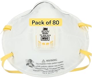 8210V Particulate Respirator with Cool Flow Valve, Grinding, Sanding, Sawing, Sweeping, Woodworking, Dust