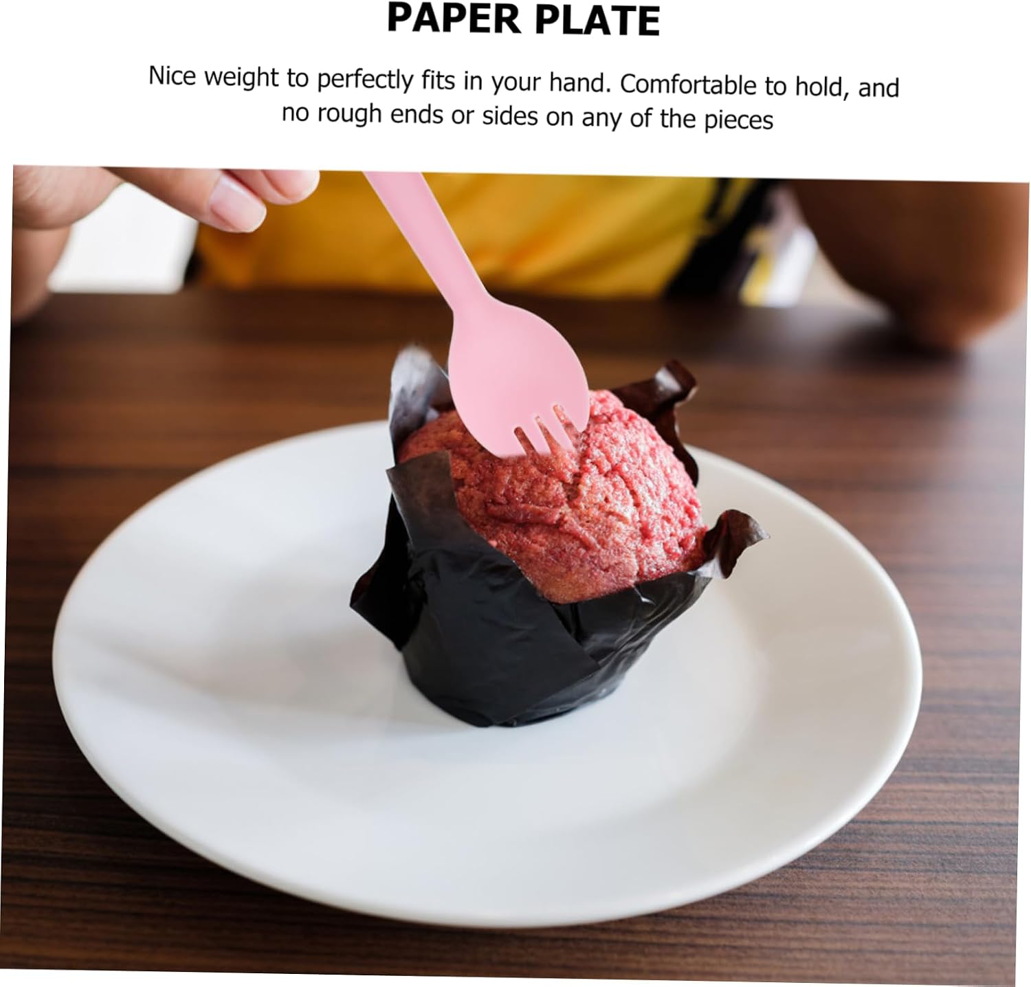 50pc Cake Knife Fork Tray Set Birthday Party Tableware Silverware Plastic Knives Forks Plate Random Color