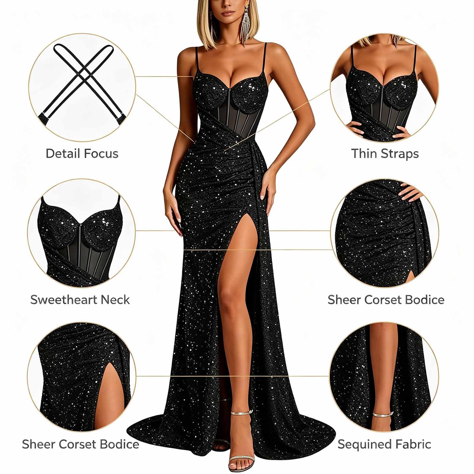 Vestito da Sposa Senza Spalline con Scialle Lungo A-Line per Matrimonio