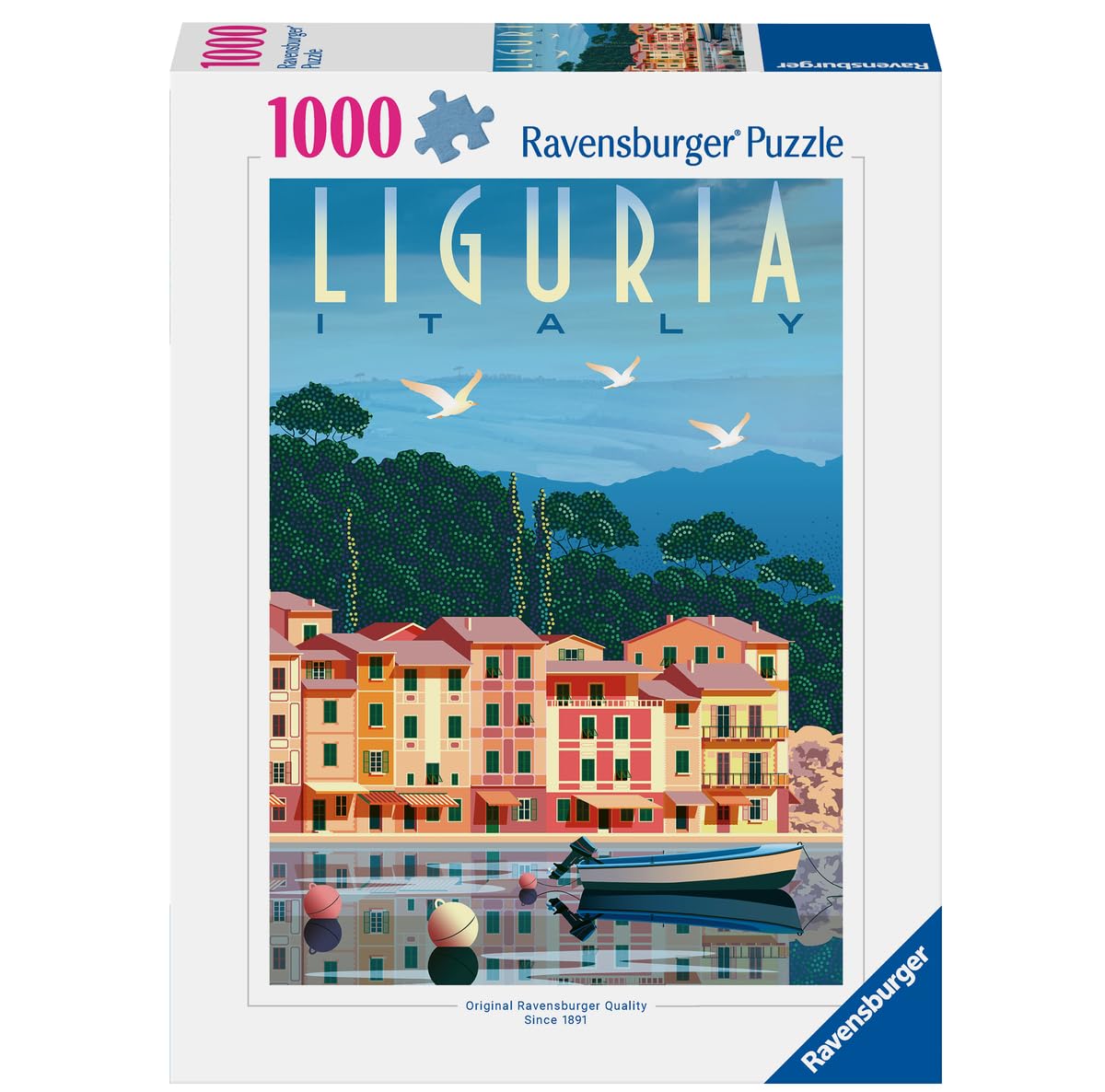 Ravensburger - Puzzle Cartolina dalla Liguria, 1000 Pezzi, Puzzle Paesaggi per Adulti e Ragazzi, Idea Regalo per Lei o Lui, 70x50 cm