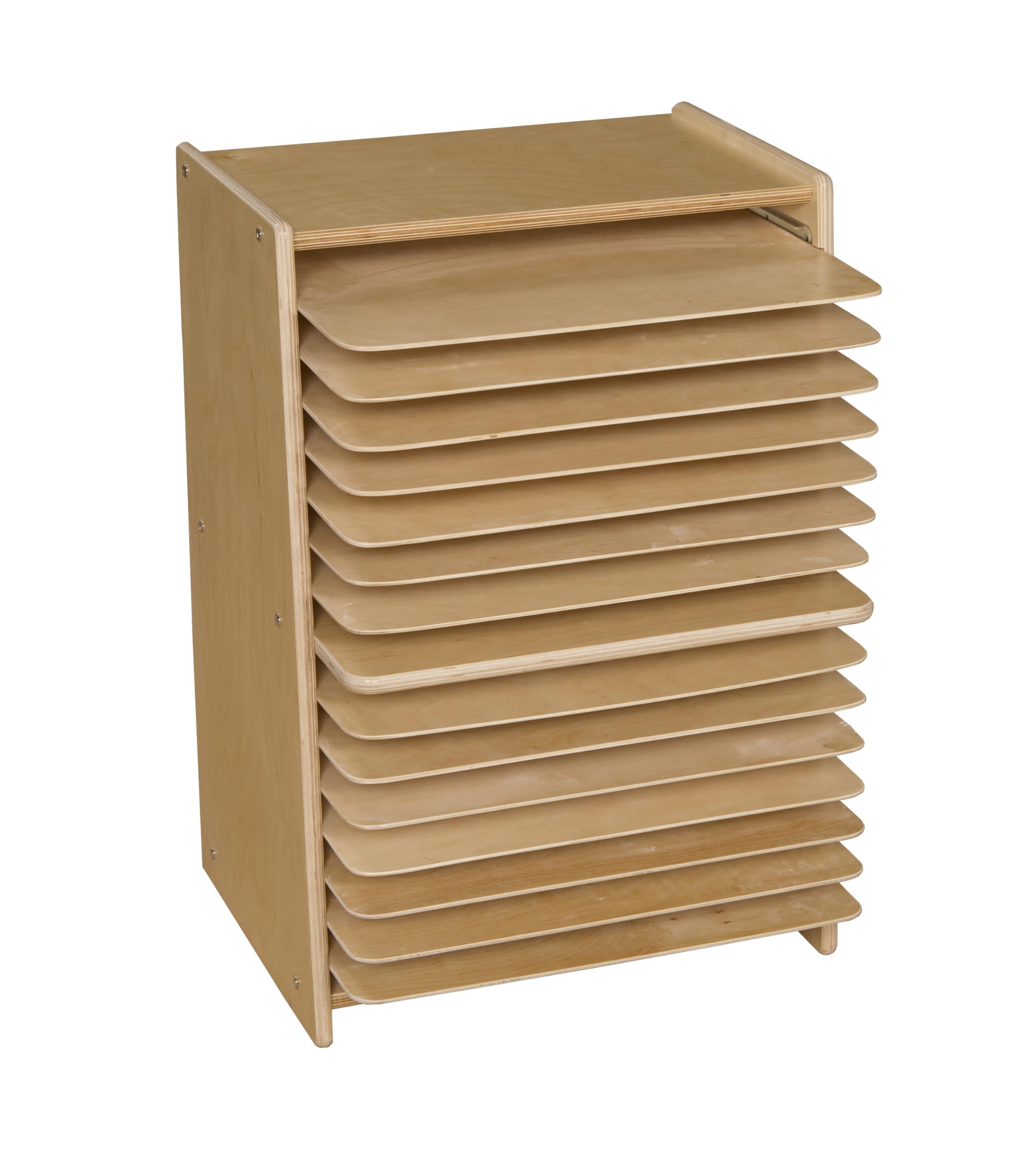 Contender C990647 Birch Mobile Drying and Storage Rack for Home Office, Ready to Assemble