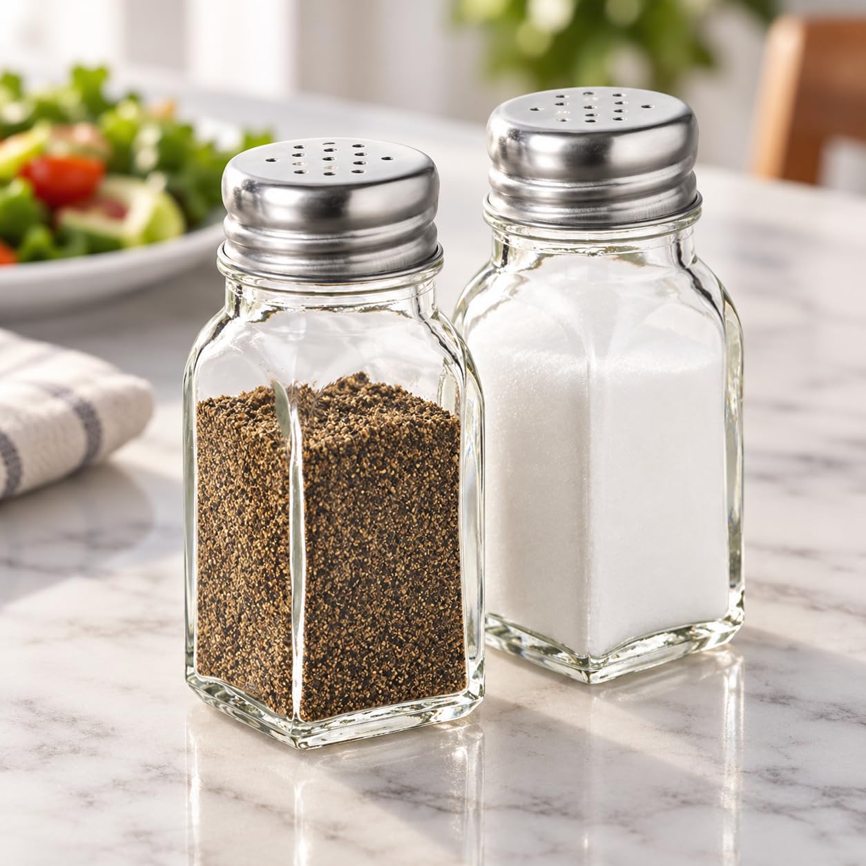 Amazon | (Clear) - Salt and Pepper Shakers Glass Set (Clear