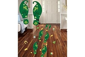 Enliven St. Patrick's Day with Captivating Leprechaun Footprints Floor Decals