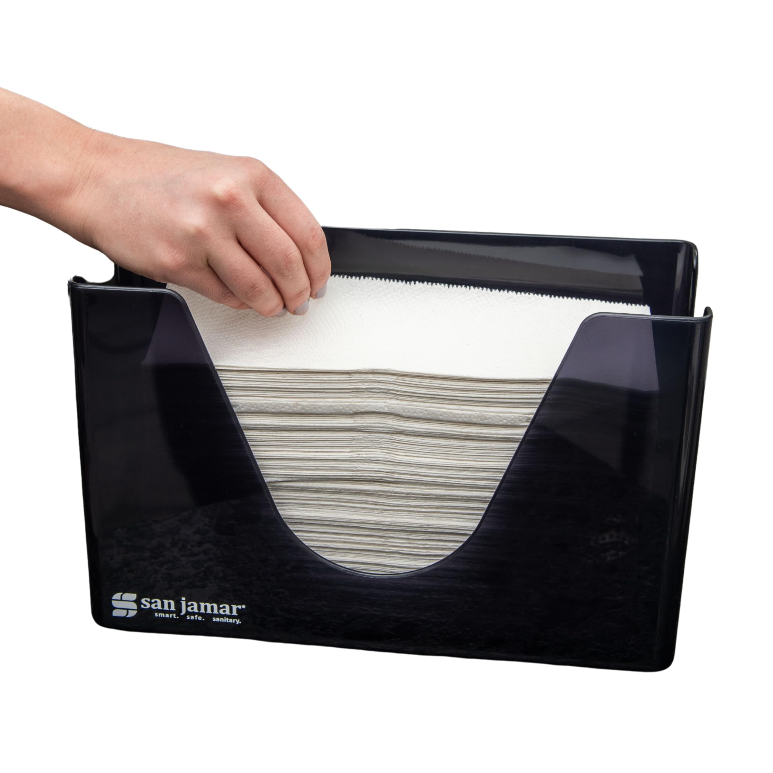 San Jamar T1720TBK Distributeur de Serviettes de comptoir Noir nacré