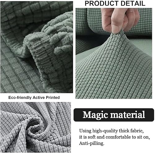 Miniatura 6 de Funda de cojín para sofá modular en forma de L, fundas de cojín universales en forma de L, protector de muebles para sala de estar, protector