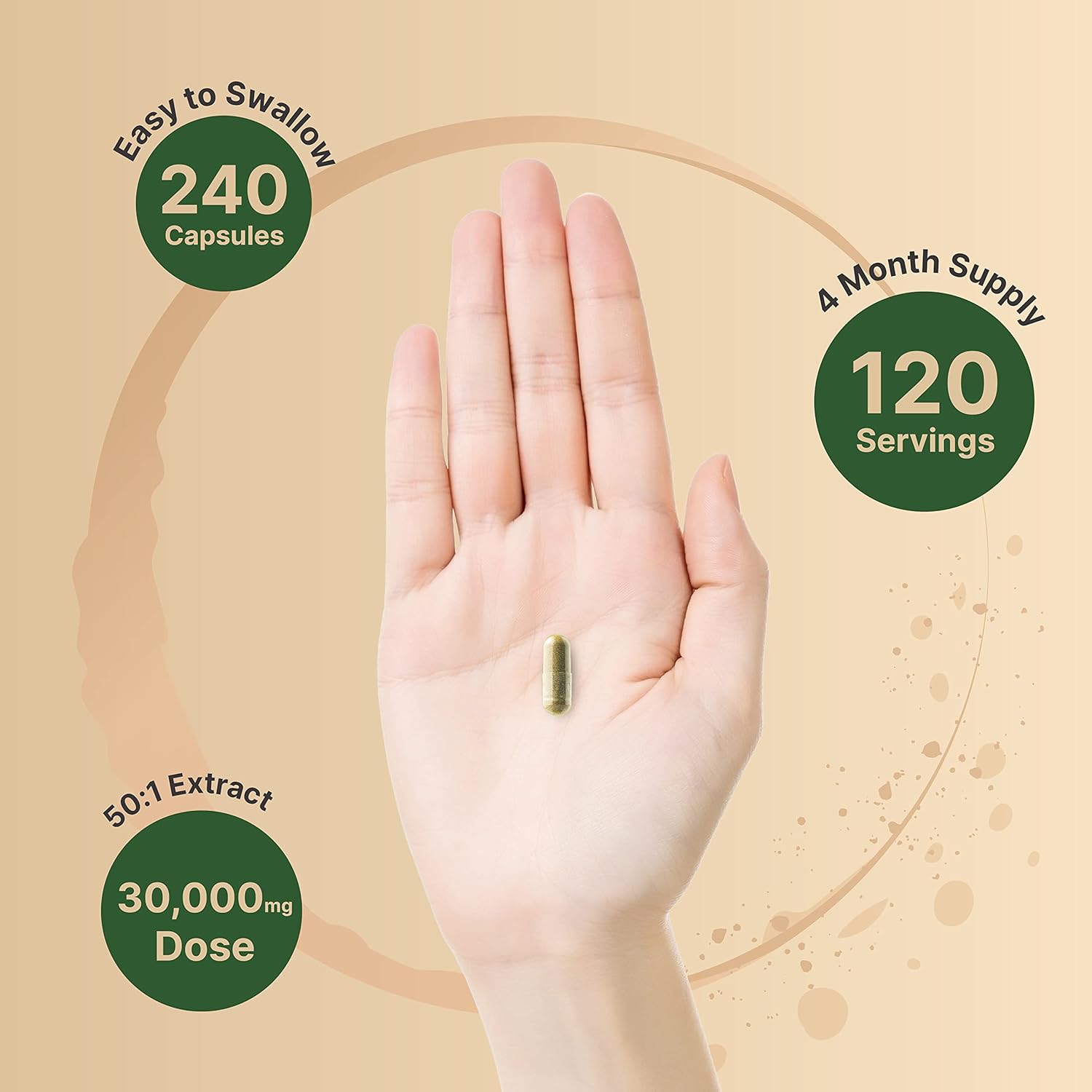 NatureBell Olive Leaf Extract - 240 Capsules - High Strength 50:1 Concentrated Extract with Oleuropein - Immune, Heart & Circulation Support* - Image 4