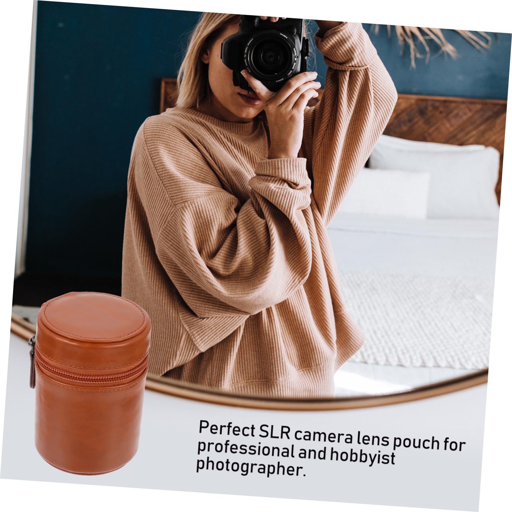 ifundom 2pezzi Custodia Per Obiettivi Fotografici Borsa Protettiva Anti-shock Per Obiettivi Pratica e Multifunzionale Per Fotografi e Amanti Della Fotografia