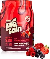 JHAMAL Suplemento Alimentar de Proteína em Pó - Sabor Frutas Vermelhas - Saudável e Rico em Proteínas - Vegano, Sem Glúten, Sem Adição de Açúcar, Sem OGM, À Base de Plantas - Pote de 504g