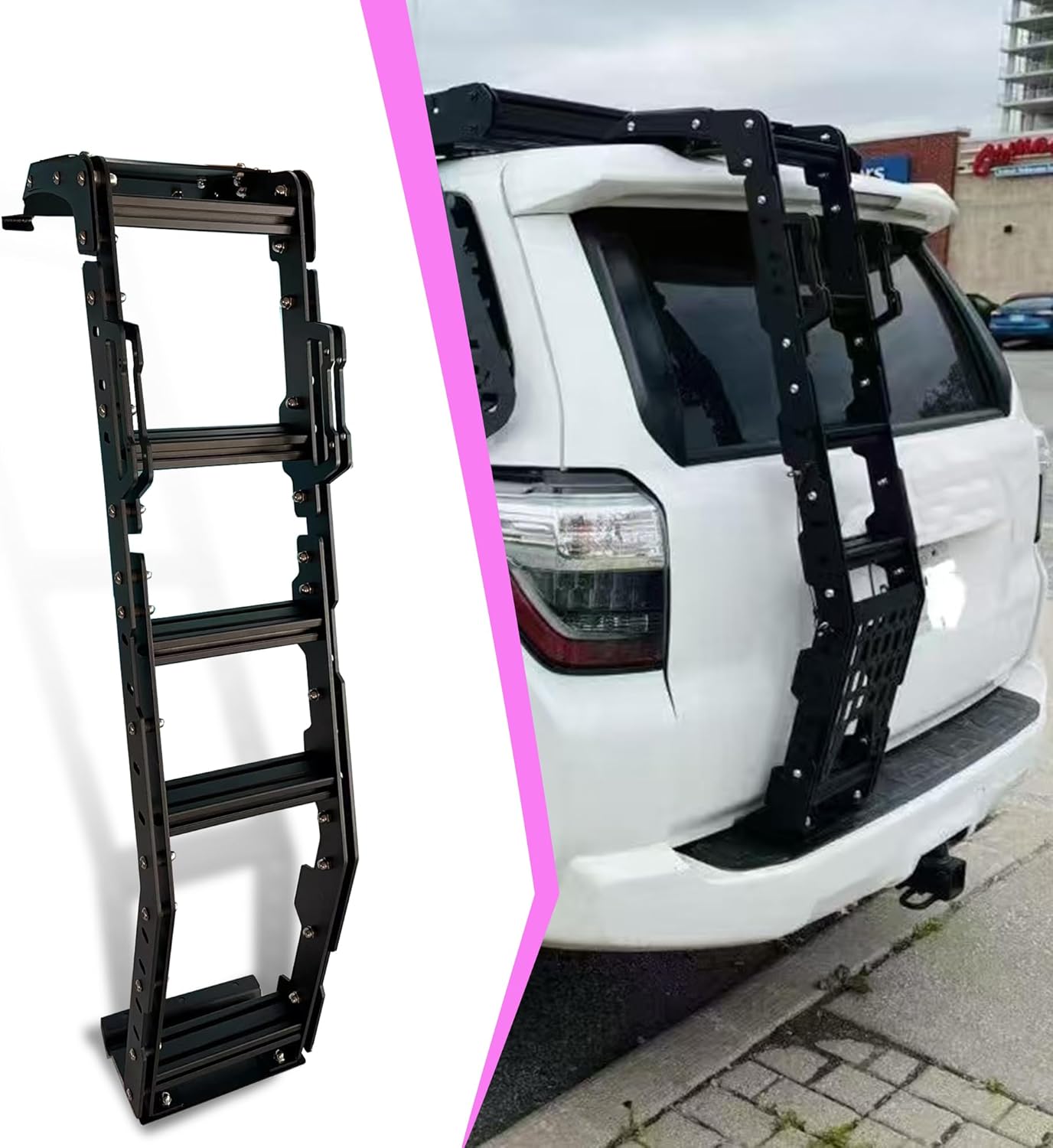 Double Layer Back Ladder Summit Hatch Ladder fits for Toyota 4Runner 2010-2023