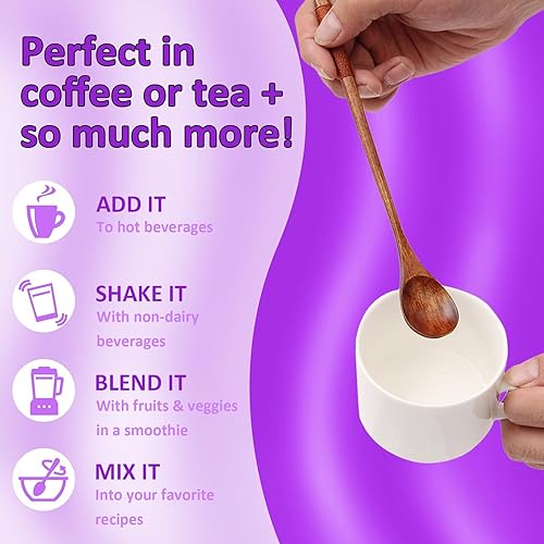 Miniatura 5 de Polvo de péptidos de colágeno múltiple  Colágeno hidrolizado tipo I, II, III, V, X para piel, cabello, uñas y soporte de articulaciones, sin sabor,