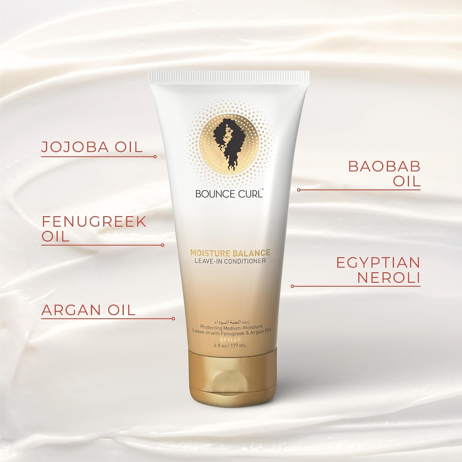 Bounce Curl Moisture Balance Leave In Conditioner - Leave In Conditioner for Curly Hair Protein Free Hydration