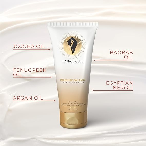 Bounce Curl Moisture Balance Leave In Conditioner - Leave In Conditioner for Curly Hair Protein Free Hydration