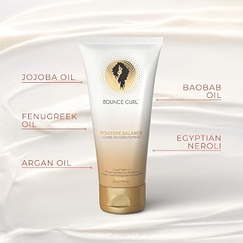 Bounce Curl Moisture Balance Leave In Conditioner - Leave In Conditioner for Curly Hair Protein Free Hydration