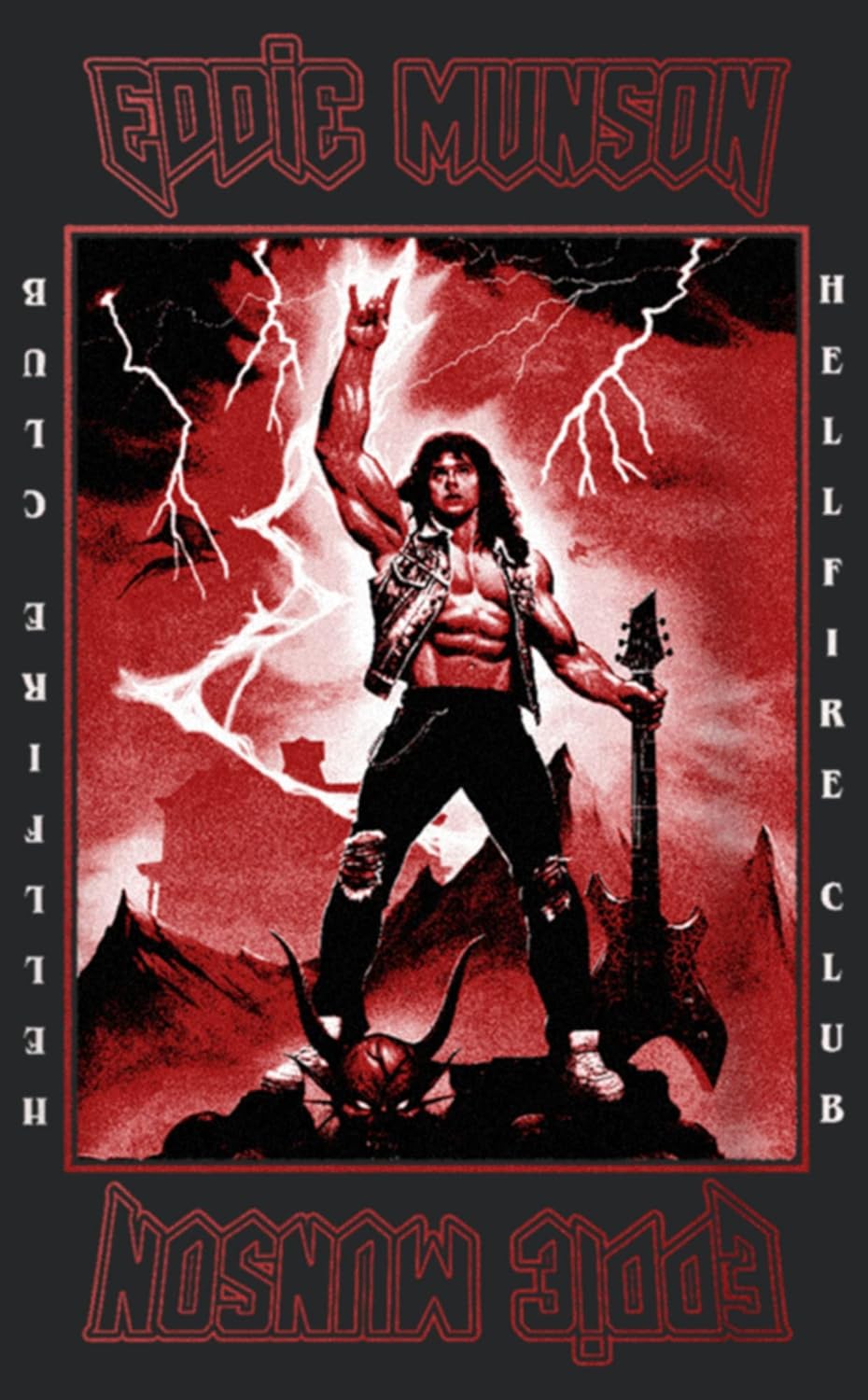 Women's Stranger Things Rockstar from Hellfire Club Ed munson Racerback Tank Top