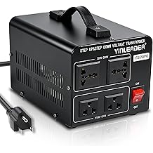 Yinleader Heavy Duty 2000W PRO 110V to 220V Voltage Converter Step Up/Down Power Transformer 110-120V/220-240V for 220/230/240V Global Appliances use in US
