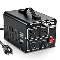 Vista 10 de Yinleader Transformador convertidor de voltaje (110 V a 220 V, 220 V a 110 V) convertidor de transformador elevador/abajo 110/120 voltios - 220/240