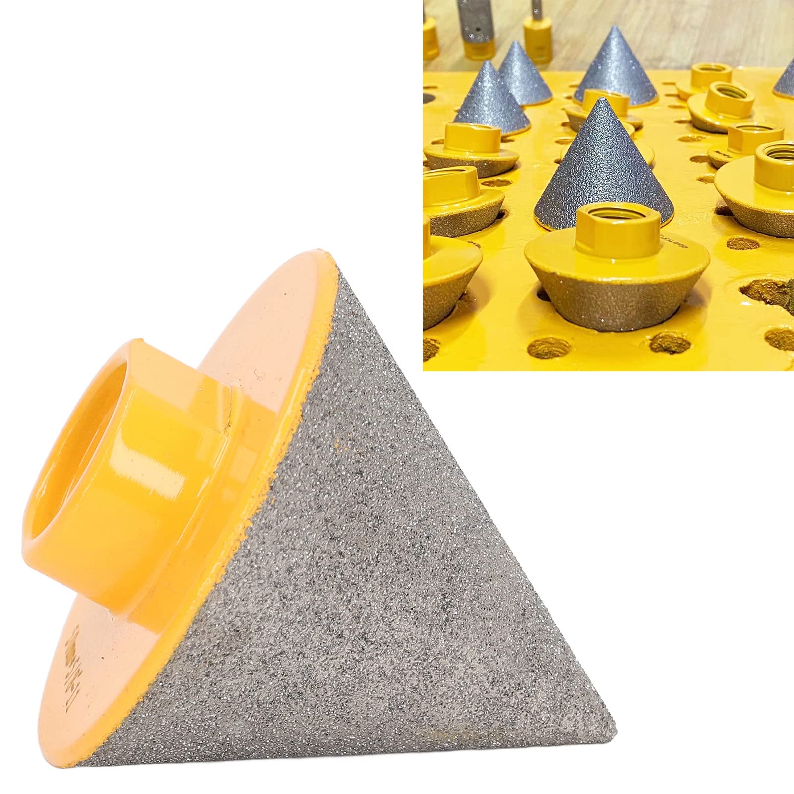 Punta per smusso per smussatura Punta per smusso per smussatura Svasatura Fresatura Granito Fori esistenti Ingrandimento Punta per alesatura in vetro per piastrelle per pavimenti in ceramica (50 mm)