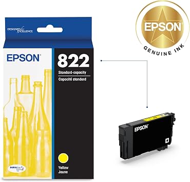 Epson 822 Genuine Standard Capacity Yellow Ink Cartridge T822420
