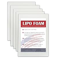 Vista 1 de Paquete de 5 almohadillas de espuma Lipo para postcirugía, tabla abdominal, cirugía de liposucción, aplanamiento, prendas de compresión abdominal