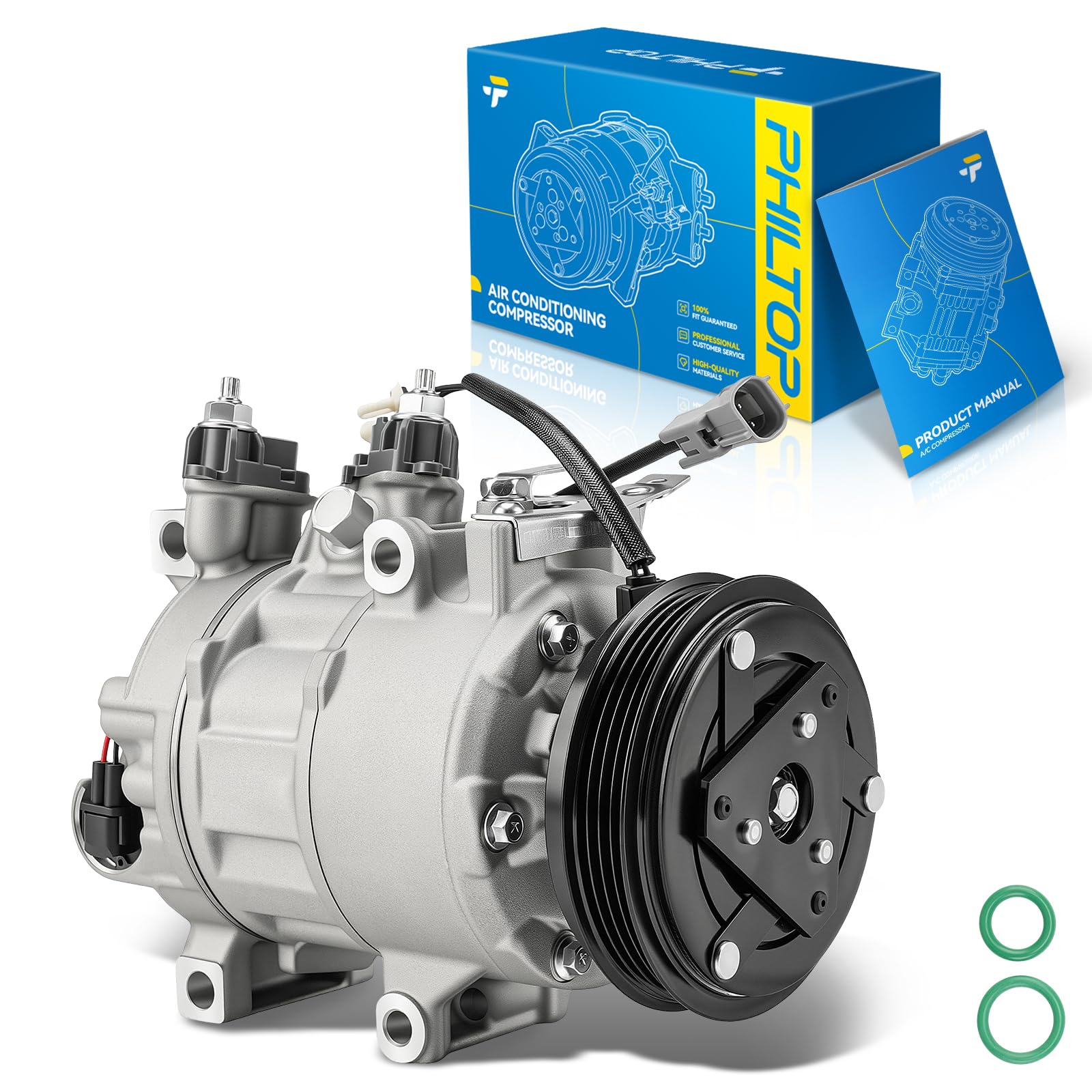 PHILTOP NEW AC Compressor w/Clutch for Focus 2014-2018 2.0L