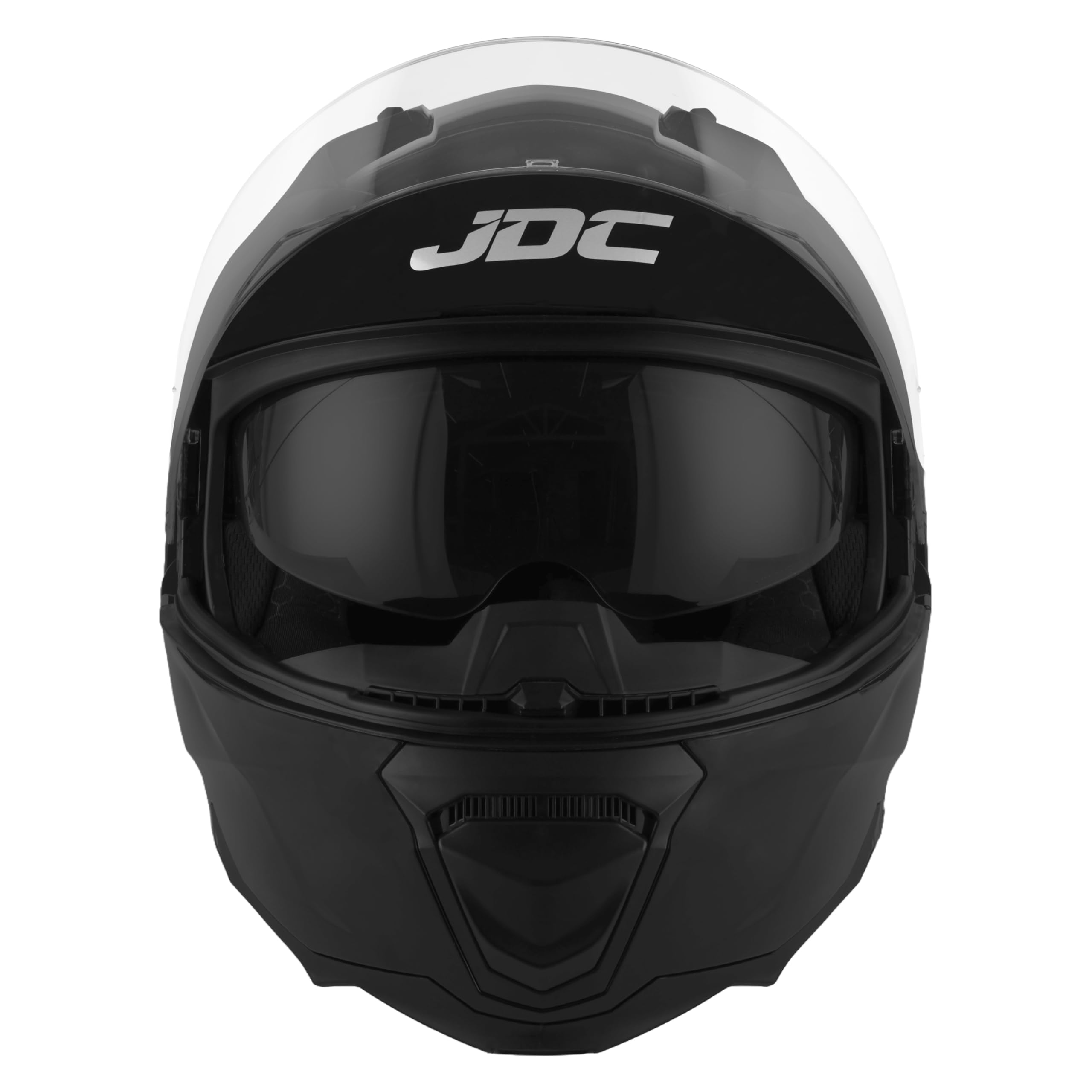 JDC Casque Moto Intégral Facade Rabattable Modulaire - Double Visière Rétractable ECE 22.06 - Lynx