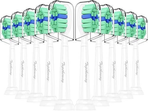 Toptheway Cabezales de repuesto para cepillos de dientes compatibles con Philips Sonicare ProtectiveClean DiamondClean C2 C1 G2 W 4100 5100 HX9023
